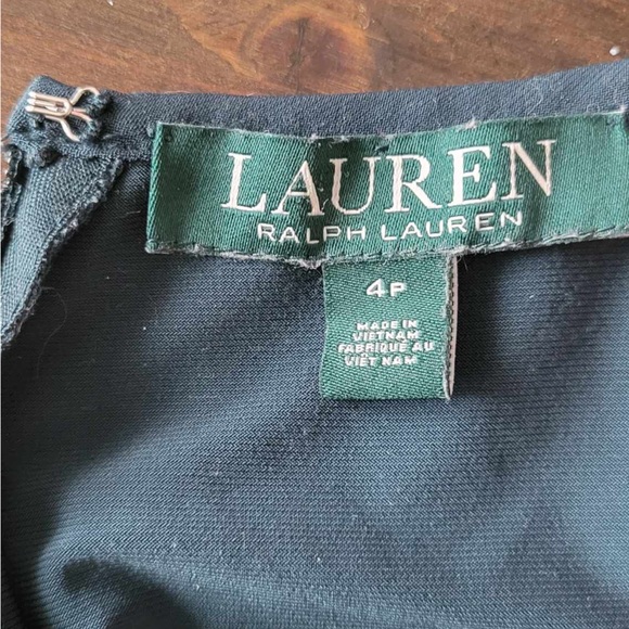Lauren Ralph Lauren | Woodland Green Wide-Leg Jumpsuit - 4 Petite - Picture 8 of 10